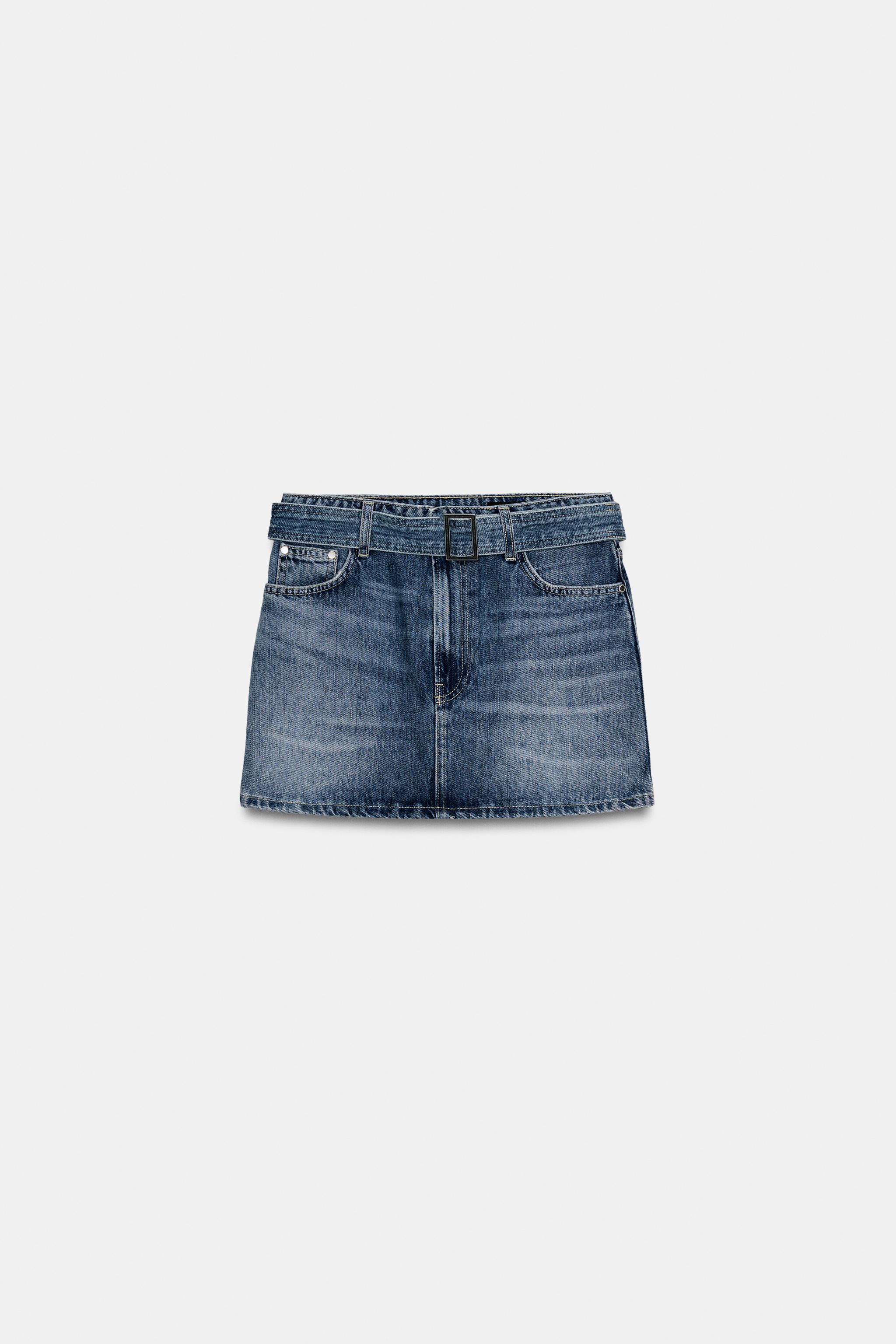 ZW COLLECTION DENIM MINI SKIRT